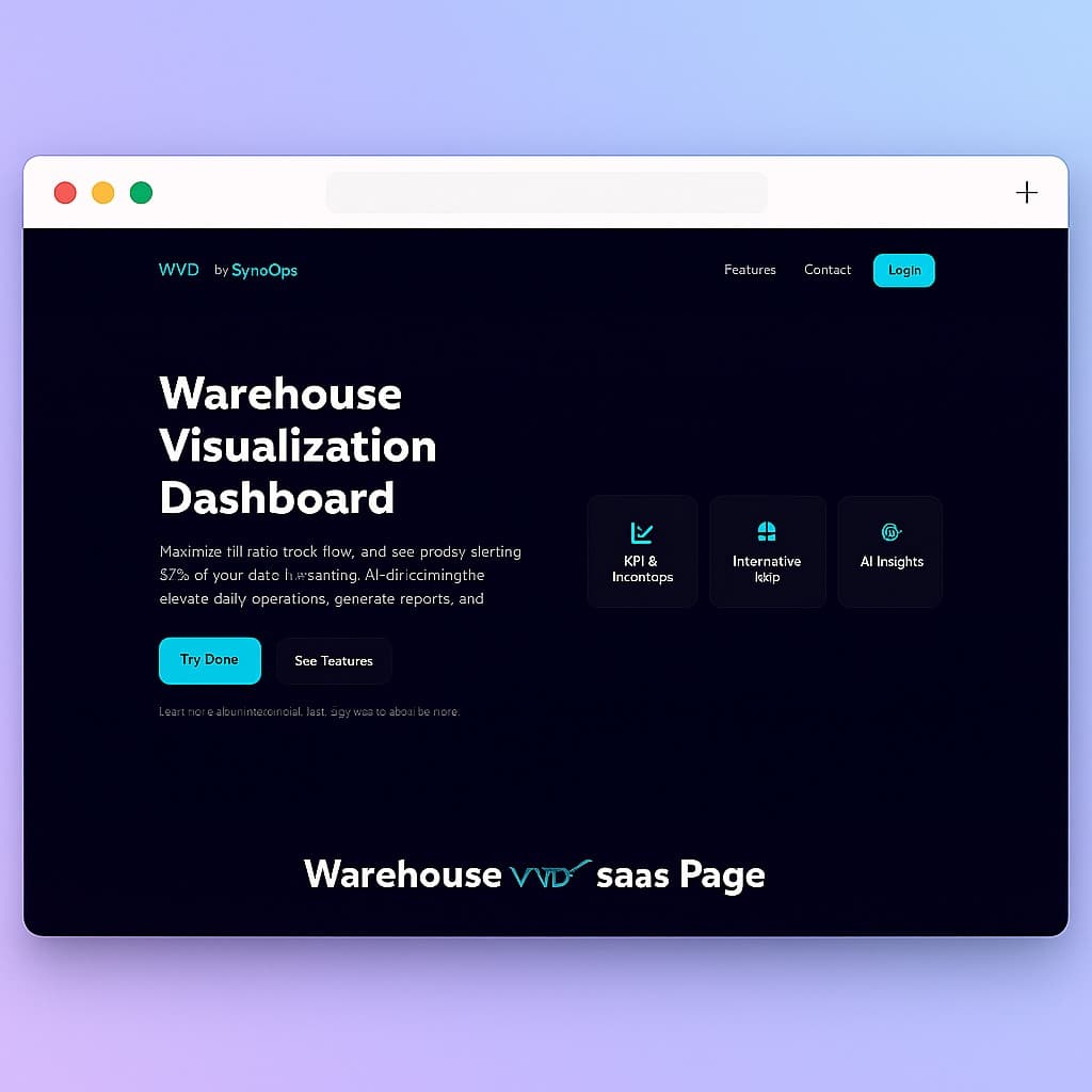 Warehouse Visualization Dashboard (WVD) - Real-time 3D Warehouse Analytics